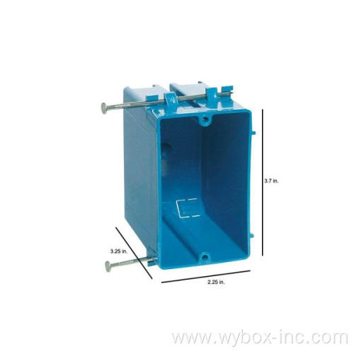 1 Gang Blue PVC Electrical Switch and Outlet Wall Socket Box B120A single Plastic receptacle box smart touch surface